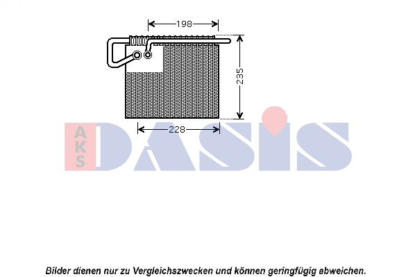 AKS DASIS Air conditioning evaporator Article number: 820045N cheaply