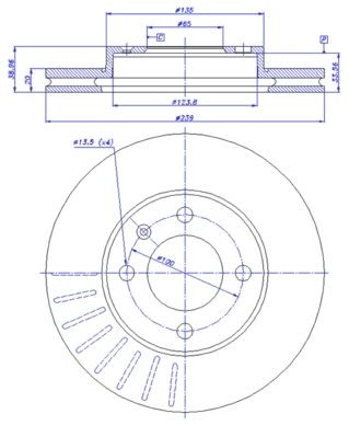 CAR Brake disc Article number: 142.715 cheaply