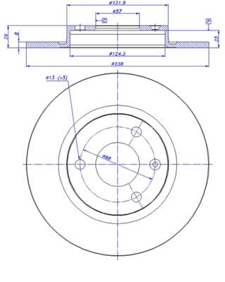 CAR Brake disc Article number: 142.141 cheaply