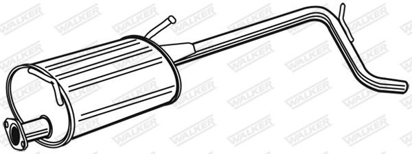 WALKER Middle silencer Article number: 22009 cheaply
