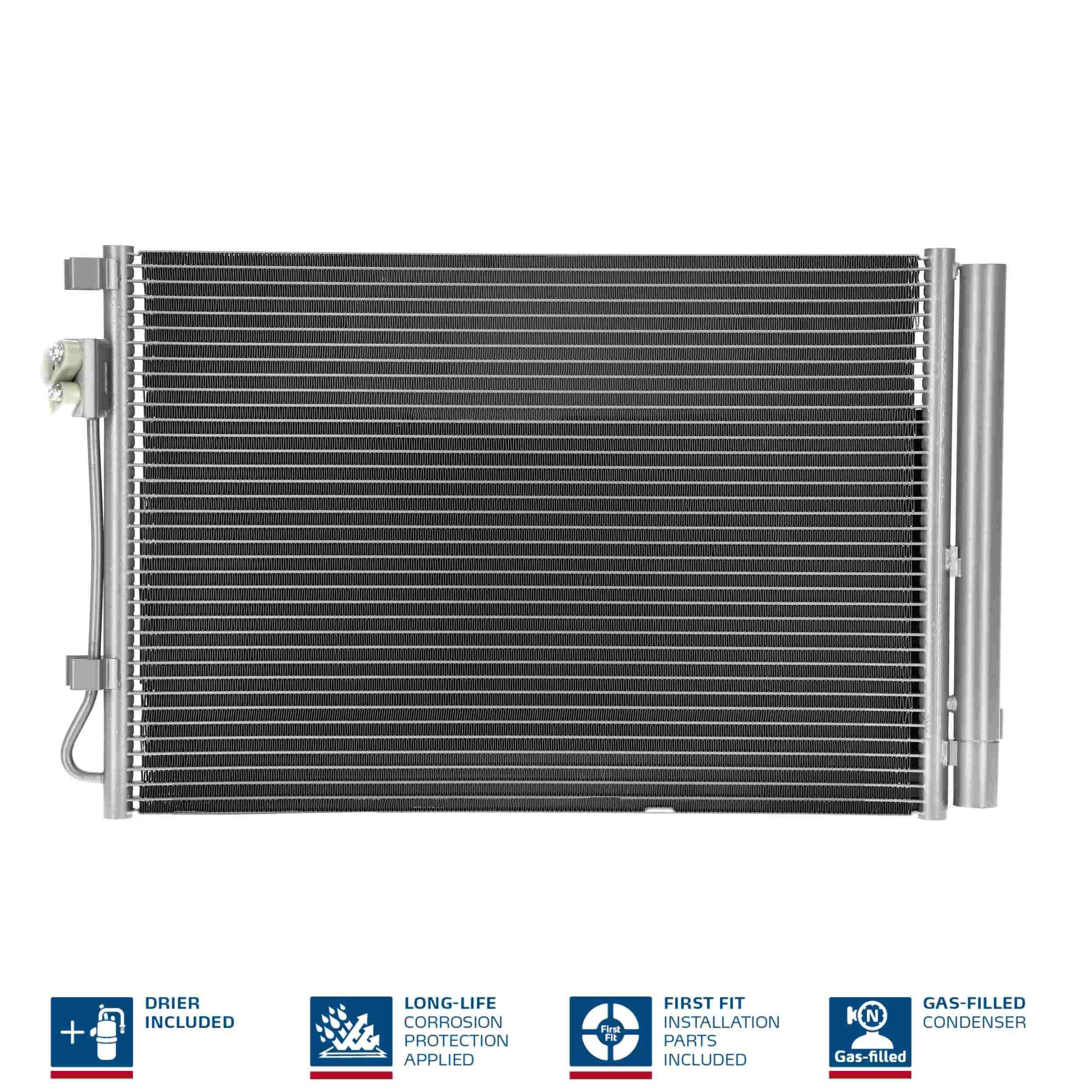 NISSENS Air conditioning condenser Article number: 940243 cheaply