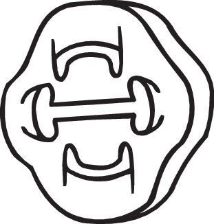 BOSAL Rubber Strip, exhaust system Article number: 255-853 cheaply
