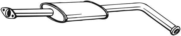BOSAL Middle silencer Article number: 200-443 cheaply