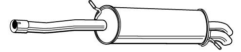 VEGAZ Rear silencer Article number: CS-221 cheaply