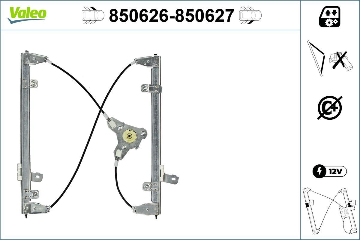 VALEO Window regulator Article number: 850626 cheaply