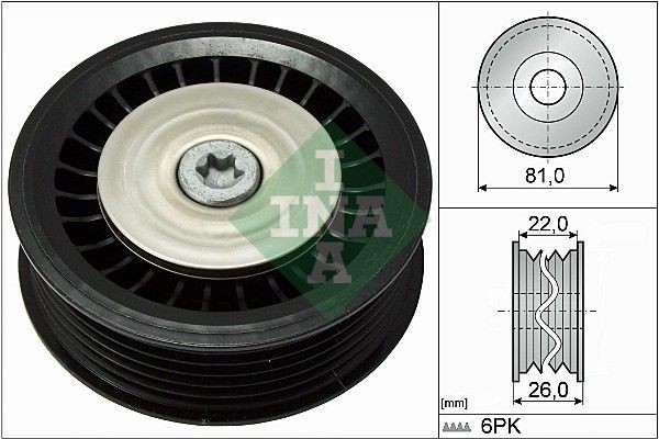INA Deflection / Guide Pulley, v-ribbed belt Article number: 532 0678 10 cheaply