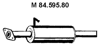 EBERSPÄCHER Middle silencer Article number: 84.595.80 cheaply
