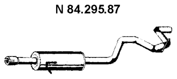 EBERSPÄCHER Rear silencer Article number: 84.295.87 cheaply
