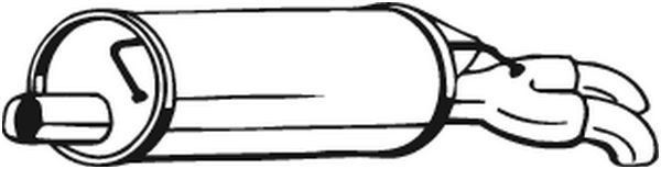 BOSAL Rear silencer Article number: 105-147 cheaply