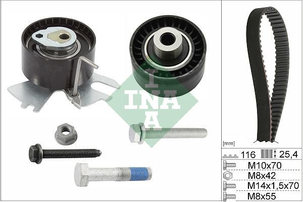 INA Timing belt kit Article number: 530 0558 10 cheaply