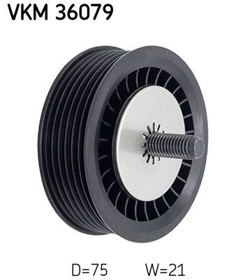 SKF Deflection / Guide Pulley, v-ribbed belt Article number: VKM 36079 cheaply