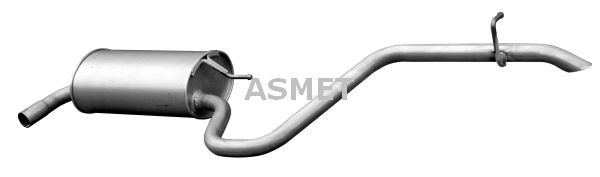 ASMET Rear silencer Article number: 28.015 cheaply