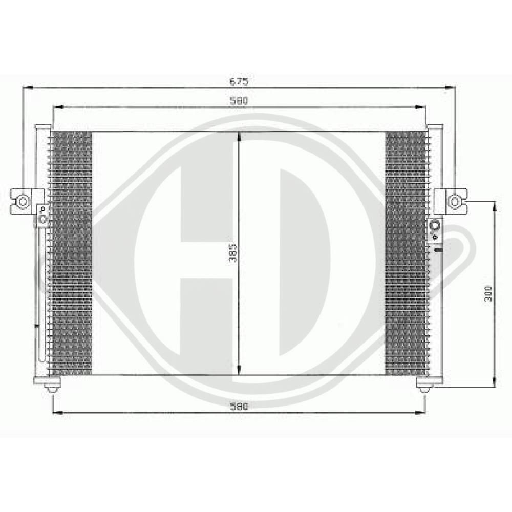 DIEDERICHS Air conditioning condenser Article number: 8689007 cheaply