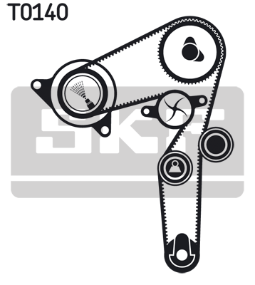 SKF Timing belt kit Article number: VKMA 05240 cheaply