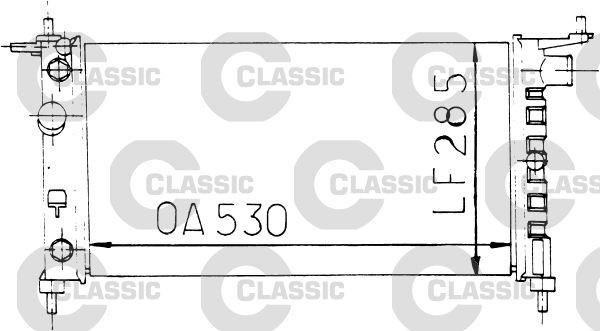 VALEO Engine radiator Article number: 231178 cheaply