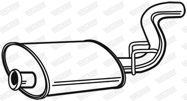 WALKER Rear silencer Article number: 21418 cheaply