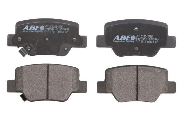 ABE Brake pad set Article number: C22041ABE cheaply
