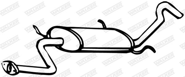 WALKER Rear silencer Article number: 09458 cheaply