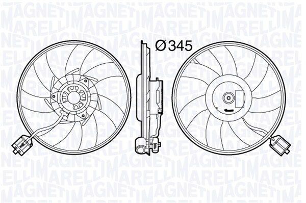 MAGNETI MARELLI Fan, radiator Article number: 069422587010 cheaply