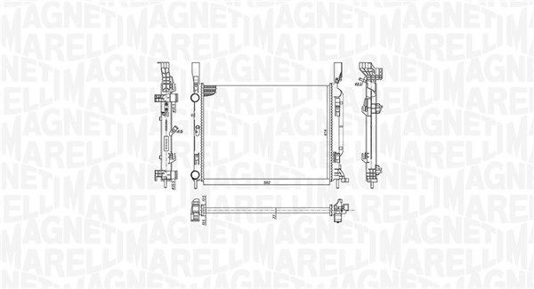 MAGNETI MARELLI Engine radiator Article number: 350213142600 cheaply