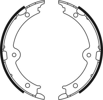 ABE Handbrake shoes Article number: C02087ABE cheaply