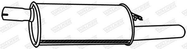 WALKER Rear silencer Article number: 19359 cheaply