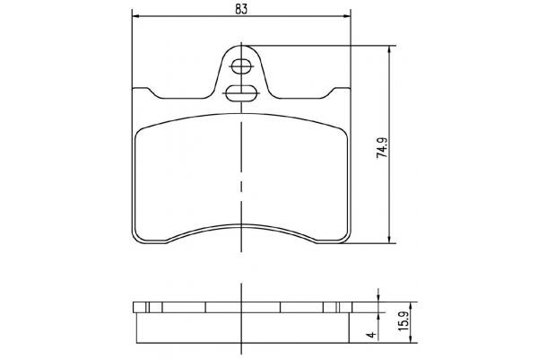 MAPCO Brake pad set Article number: 6896 cheaply