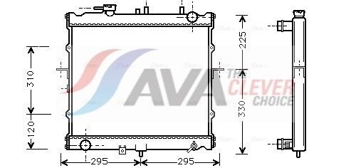 AVA COOLING SYSTEMS Air conditioning condenser Article number: DW5085 cheaply