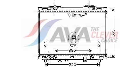 AVA COOLING SYSTEMS Air conditioning condenser Article number: DW5115 cheaply