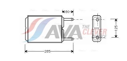AVA COOLING SYSTEMS Engine radiator Article number: FT2164 cheaply