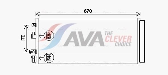 AVA COOLING SYSTEMS Heater matrix Article number: FT6082 cheaply