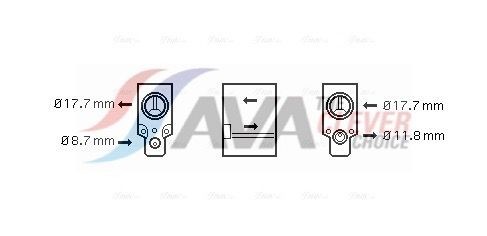 AVA COOLING SYSTEMS AC expansion valve Article number: RT1488 cheaply