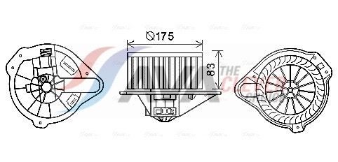 AVA COOLING SYSTEMS Engine radiator Article number: LC2030 cheaply