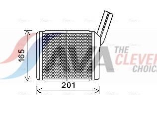 AVA COOLING SYSTEMS Heater matrix Article number: OL6551 cheaply