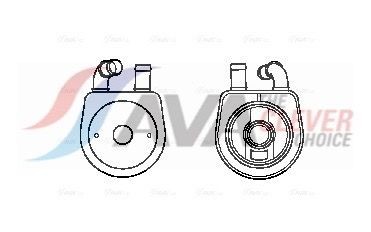 AVA COOLING SYSTEMS Oliekøler, automatisk gearkasse Varenummer: CN3284 billige