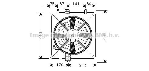 AVA COOLING SYSTEMS Fan, radiator Article number: VO7506 cheaply