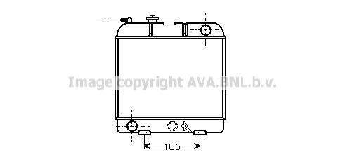 AVA COOLING SYSTEMS Engine radiator Article number: PE2028 cheaply