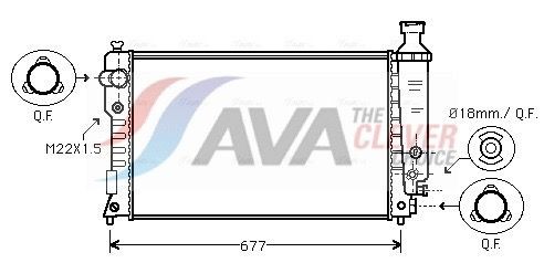 AVA COOLING SYSTEMS Fan, radiator Article number: OL7512 cheaply