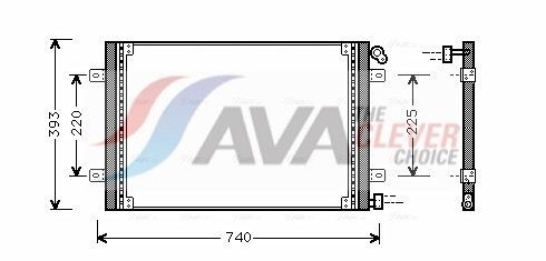 AVA COOLING SYSTEMS Air conditioning condenser Article number: HY5060 cheaply