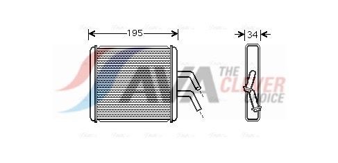 AVA COOLING SYSTEMS Engine radiator Article number: DW2086 cheaply