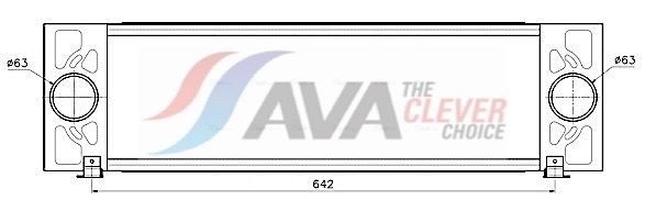 AVA COOLING SYSTEMS Intercooler Article number: CN4038 cheaply