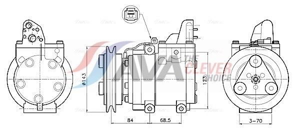 AVA COOLING SYSTEMS Intercooler Article number: DW4092 cheaply