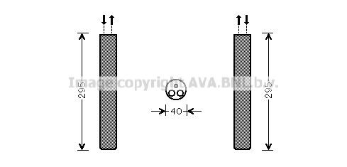 AVA COOLING SYSTEMS Dryer, air conditioning Article number: VWD304 cheaply