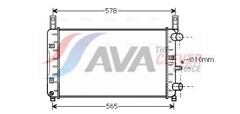 AVA COOLING SYSTEMS Radiaator, mootorijahutus Artikli number: FDA2117 soodsalt