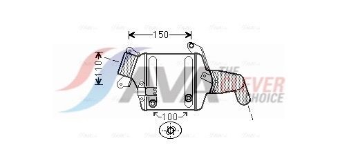 AVA COOLING SYSTEMS Intercooler Article number: BW4380 cheaply