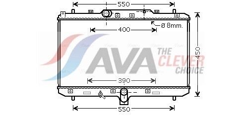 AVA COOLING SYSTEMS Heater matrix Article number: OL6569 cheaply
