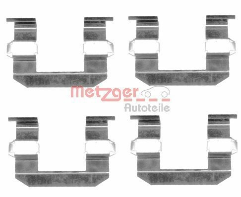 METZGER 109-1645 Lisakomplekt, ketaspiduriklotsid REXTON 2.7 Xdi 4x4 160 HP Diisel