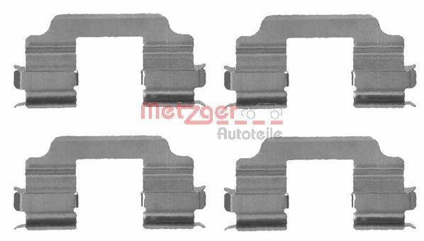 METZGER 109-1709 Monteringssæt til bremseklodser SPLASH 1.2 VVT (A5B 412) 90 HK Benzin