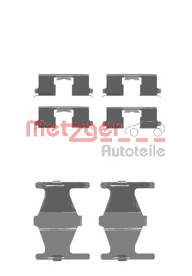METZGER 109-1204 Monteringssæt til bremseklodser PRIMERA 2.0 i 116 HK Benzin 1998