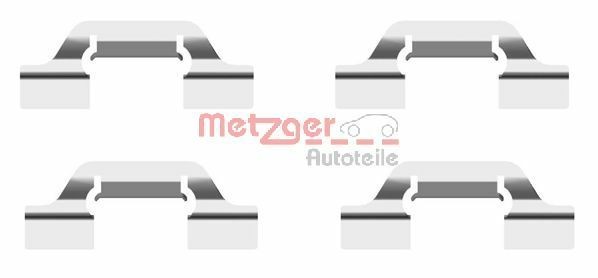METZGER 109-1685 Monteringssæt til bremseklodser OCTAVIA RS 1.8 T 180 HK Benzin 2010